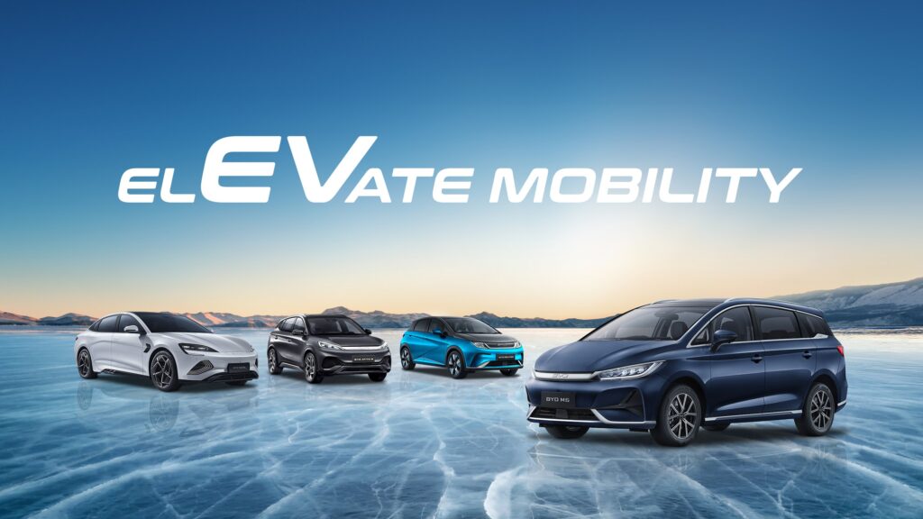 4 cars BYD