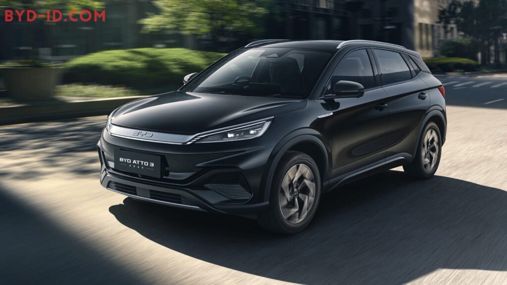 BYD Atto 3 Black On Road